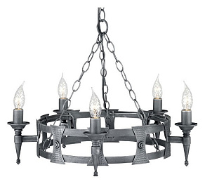 Подвесная люстра Elstead Lighting Saxon SAX5-BLK-SIL