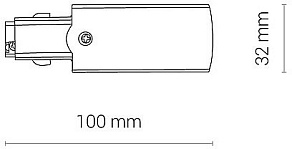 Токопровод левый Nowodvorski Ctls Power 8232