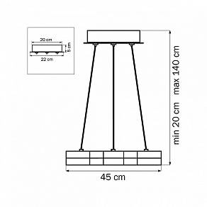 Подвесной светильник Lightstar Unitario 763240