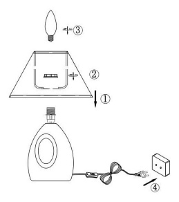 Настольная лампа декоративная Globo Sonja 21671
