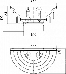 Накладной светильник Maytoni Mazzo MOD130WL-02G