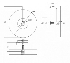 Накладной светильник Maytoni Mare MOD305WL-01CH