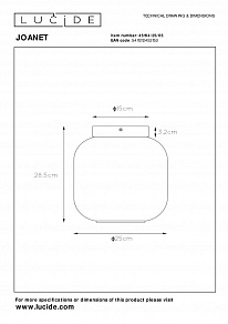 Накладной светильник Lucide Joanet 45194/25/65