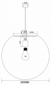 Подвесной светильник Maytoni Erda O594PL-01B