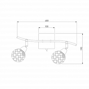 Бра Eurosvet Mirage 20042/2 золото