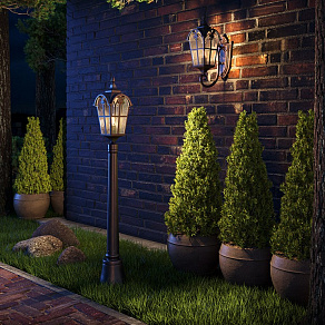 Наземный низкий светильник Maytoni Albion O413FL-01BZ