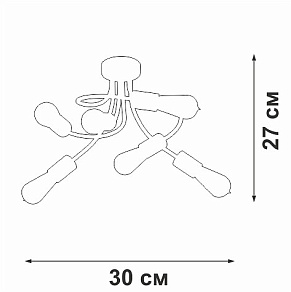 Потолочная люстра Vitaluce V3928 V3928-1/6PL