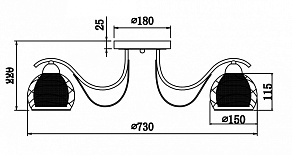 Потолочная люстра Freya Nikki FR5052-CL-08-W