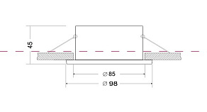 Встраиваемый светильник Maytoni Yin DL030-2-01W