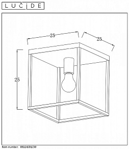 Накладной светильник Lucide Arthur 08124/01/30