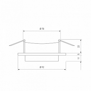 Встраиваемый светильник Elektrostandard Solas 116 MR16