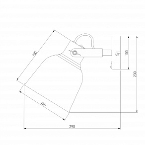Спот Eurosvet Projector 70079/1 черный