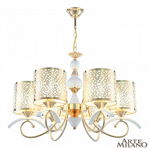 Подвесная люстра Arte Milano Florentia-9787 309787/6 Wh/Gd