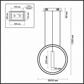 Подвесной светильник Odeon Light Constance 4603/54L