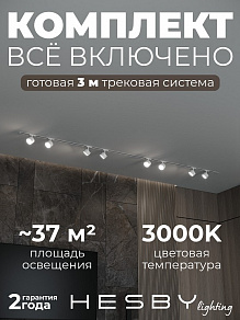 Комплект трековый Hesby Lighting Skylite №13 HSBL_kompl_S013_VI3W3K