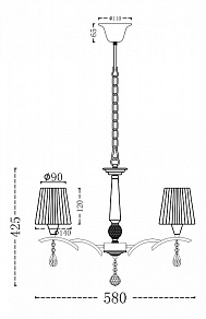 Подвесная люстра Maytoni Arte RC901-PL-06-R