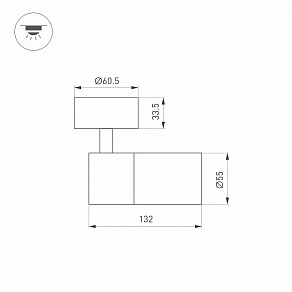 Спот Arlight SP-ARTEMIS-SURFACE-FLAP-R55-12W 051791
