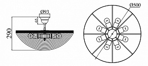 Люстра на штанге Maytoni Sfera Moderno D783-PT50-3-N