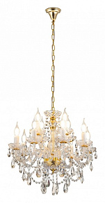 Подвесная люстра LUMINA DECO Eliza LDP 7026-8+4 SL+GD