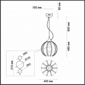 Подвесной светильник Odeon Light Nicco 4033/40L