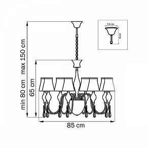 Подвесная люстра Lightstar Escica 806080