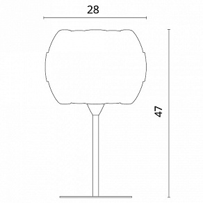 Настольная лампа декоративная Divinare Beata 1317/01 TL-1