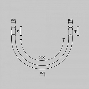 Комплект трековый Maytoni Technical Tau TR154-1-27W4K-BS