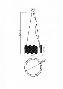 Подвесной светильник Freya Deserto FR5141PL-08BS