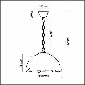 Подвесной светильник Odeon Light Garden 2525/2