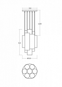 Подвесной светильник Vele Luce Miele VL2093P07