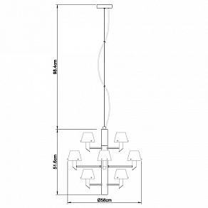 Подвесная люстра Divinare Albero 1680/02 LM-12