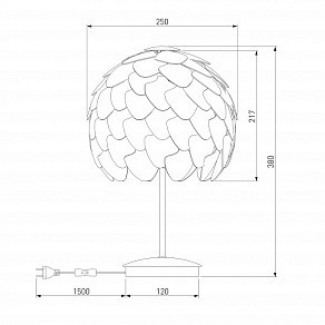 Настольная лампа декоративная Bogate's Cedro 01099/1
