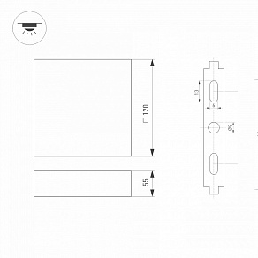 Накладной светильник Arlight QUADRO 029474(1)