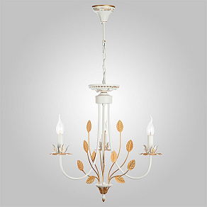 Подвесная люстра Eurosvet Flora 60023/3 белый с золотом