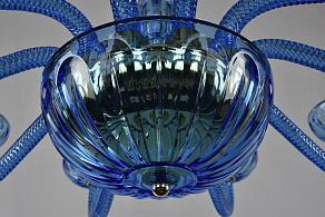 Подвесная люстра Bohemia Ivele Crystal Ivele Crystal 6 1311/10/300 G Aq/Aquamarine/M-1H