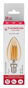 Лампа светодиодная Thomson Filament Candle E14 9Вт 2400K TH-B2115
