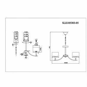 Подвесная люстра EVOLUCE Linda SLE105303-05