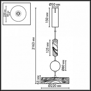 Подвесной светильник Odeon Light Riviera 5450/32L