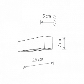 Накладной светильник Nowodvorski Straight Wall XS 7601