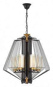 Подвесная люстра LUMINA DECO Canti LDP 1244-5 BK+MD