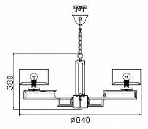 Подвесная люстра Maytoni Megapolis MOD906-08-N