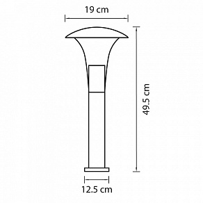 Наземный низкий светильник Lightstar Arroto 378937