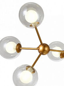 Люстра на штанге Natali Kovaltseva Venti VENTI 81422/8C GOLD SATIN