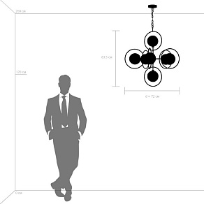 Подвесная люстра Lightstar Alfa 745073