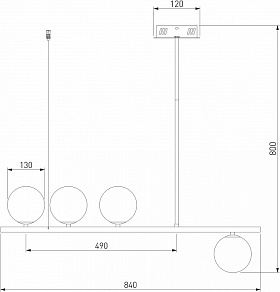 Светильник на штанге Eurosvet Fredo 70136/4 латунь
