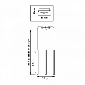 Подвесная люстра Lightstar Tubo L3T747437