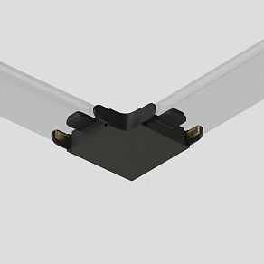 Соединитель угловой L-образный для треков накладных Denkirs AIR BASE TR5231-BK