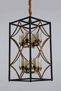 Подвесная люстра LUMINA DECO Quadrato LDP 1223-8 BK+MD