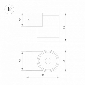 Накладной светильник Arlight LGD-RAY 044852(1)
