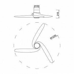 Светильник с вентилятором Mantra GROENLAND 9067